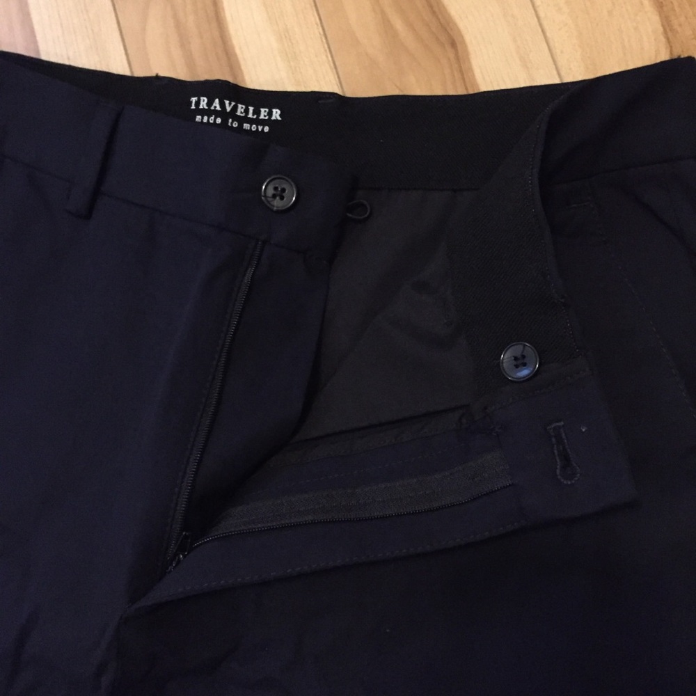 Deep navy blue dress pants trousers - Picture 5 of 8